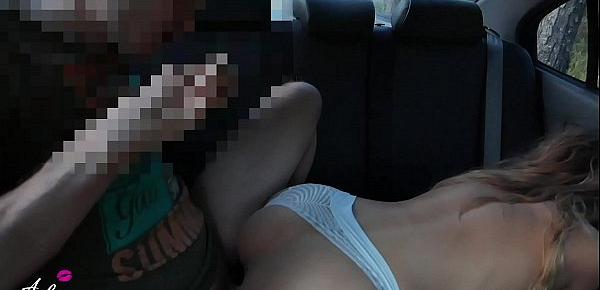  Gorgeous Ass Babe Caught on Hidden Camera Taxi while Fucking & Shooting Porn